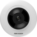 Network Fisheye Camera, 5 MP, 2560 × 1920 Resolution, 180 Degree Field of View, F1.2, EXIR 2.0, 120 DB Wide Dynamic Range, 3D DNR, 12VDC, PoE, H.265+, ONVIF, CE, UL, FCC, Hikvision White