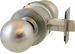 6-Line Passage Knob Lock, B Knob, Grade 2, 2-3/4in Backset, 808 ANSI Strike, 626/US26D Satin Chrome