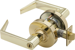 Grade 1 Privacy Rhodes Lever, 2-3/4in Backset, UL, ANSI Strike, 605/US3 Bright Brass