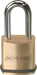 Brass Padlock, Key in Knob Prep, Less Cylinder, 2in Shackle