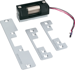 Electric Strike for Cylindrical Locks, Field Selectable 12/24DC, and Selectable Fail Safe FS or Fail Secure FSE, 689/SP28 Powder-Coated Aluminum