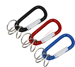 3-Ring Carabiner Keychain Assorted Colors 1/Card