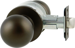 6-Line Passage Knob Lock, B Knob, Grade 2, 2-3/4in Backset, 808 ANSI Strike, 613E/US10BE Dark Oxidized Satin Bronze