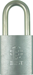 Brass Chrome Plated Padlock, Non-Key Retained, Small Format IC (SFIC) Prep, Less Core, Stainless Steel Shackle 5/16in x 1-1/2in H