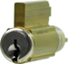 Key-in-Knob Cylinder 6-Pin CK44 Series Knob, 60 Keyway 6-Pin 0-Bit, 626/US26D Satin Chrome