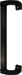 Universal Multi-Sized Offset Pull Handle, 4in-12in CTC, DU/SP313 Anodized Dark Bronze