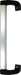 Universal Multi-Sized Offset Pull Handle, 4in-12in CTC, AL/SP28 Anodized Satin Aluminum