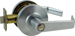 Grade 2 Privacy Regular Lever, ANSI Strike (4-7/8in x 1-1/4in), 2-3/4in Backset, 626/US26D Satin Chrome