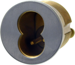 MESC600F SFIC 1-3/8in Mortise Housing, Double Nose Cam for MESC600F, 626/US26D Satin Chrome