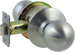Grade 2 Passage Ball Knob, ANSI Strike (4-7/8in x 1-1/4in), 2-3/4in Backset, Satin 630/US32D Stainless Steel