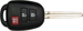 Toyota 3 Button Remote Head Key