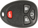 GM 4 Button Remote Keyless Entry