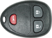 GM 3 Button Remote Keyless Entry