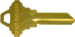 Schlage C 5 Pin Brass Do not Duplicate Key Blanks