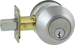 Grade 1 Deadbolt Double Cylinder, Schlage C Keyway, Keyed Different, Adjustable 2-3/8in to 2-3/4in Backset, 626/US26D Satin Chrome