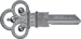 Forged Key Shapes Skeleton Key KW1/11