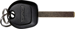 GMC Logo Molded Head Side Mill Key w/Rings