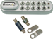 Electronic Cam Cabinet Lock, Horizontal Right Hand Mount, 3/8in to 1-1/8in Spindle Length, Upgraded Batteries, 628/SG Silver Grey Finish