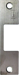 Faceplate 4-7/8in x 1-1/4in, Cylindrical Latches Max 3/4in Throw, 1006 Series, 630/US32D Stainless Steel