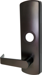Exit Trim - Nightlatch Lever x Escutcheon, Less Cylinder, 613/US10B Oil Rubbed Bronze
