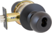 Entry Ball Knob, SFIC Less Core, 2-3/4in Backset, Grade 2, 613/US10B Oil Rubbed Bronze