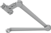 4040XP Cush-N-Stop Arm, Forged Steel Main and Forearm, Stop in Soffit Shoe, 689/AL Aluminum Powder Coat
