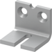 4040XP Series Cush Shoe Support, 689/AL Aluminum Powder Coat