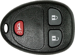 GM 3 Button Remote Keyless Entry