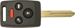 Subaru 3 Button Remote Head Key