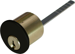 Rim Cylinder 1-1/8in 5-Pin Schlage C, 622/US19 Matte Black