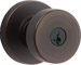 Pismo Entry Knob, Round Rose, KW1 SmartKey, Keyed Alike 3, 6-Way Adjustable Latch 2-3/8in-2-3/4in Backset, Grade 2, 716/US11P Venetian Bronze