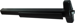 Rim Exit Device, Exit Only No Trim, 36in, Hex Dogging, Grade 1, 711/315 Flat Black