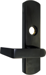 06 Classroom Lever Trim for 98/99 Rim and Vertical Rod Exits, LHR Left Hand Reverse/Reversible Handing, 693/SPBLK Sprayed Flat Black