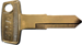YH38 X77 Yamaha Key Blank Nickel Plated
