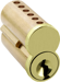 6-Pin Uncombinated Core (SFIC), A Keyway, 606/US4 Satin Brass