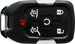 Chevy 6 Button Prox Fob Fob L,U,P,RS/G/H