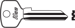 Trio Key Blank