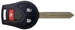 Nissan 3 Button Remote Head Key