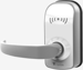 PaxLock Pro, Galaxy Lever Latch Lock, Dual Frequency Reader, Battery Powered, 13.56 MHz, 2.4GHz, Bluetooth, AES128, 1-3/4in Door Thickness, ISED, UL, FCC, White
