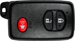 Toyota 3 Button Prox Fob