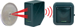 Wireless Weatherproof Entry Alert System, Sensor Range 22ft, 433.92 MHz