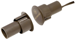 3/4in Diameter Magnetic Contact, 1in Gap, 18in Wire Leads, NC, Brown