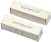 Concealed-Terminal Surface-Mount Magnetic Contact, 1-1/4in Gap, NC,  White