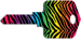 Kool Keys Rainbow Zebra
