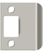 1.5in x 2-1/4in Extended Full Lip Strike, 630/US32D Stainless Steel