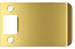 4in x 2-3/4in Extended Full Lip Strike, 605/US3 Bright Brass Plated