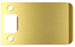 5in x 2-3/4in Extended Fill Lip Strike, 605/US3 Bright Brass Plated