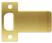 2in Extended Lip T-Strike, 605/US3 Polish Brass