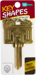 Key Shapes Home Brass KW1