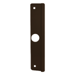 Latch Protector for Aluminum Entry Door, 3/8in Offset, 1-1/8in Backset, 1-7/16in Diameter Hole Fits Over Cylinder, 12in x 2-5/8in, 695/SP313 DU Duranodic Dark Brown
